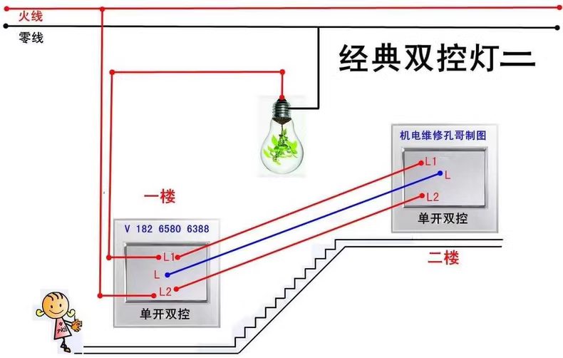 新版电工电路彩色接线实物图+电工电路模拟软件 6 ee00dd7ae167005