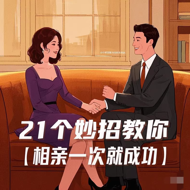 21个妙招教你相亲一次就成功